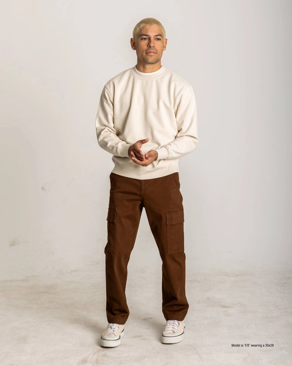 Brown Cargo Pants for Shorter guys alt