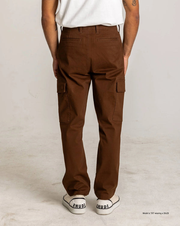 Cargo pants for short men rise close up back