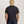 Load image into Gallery viewer, black t-shirt for short men back