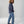 Load image into Gallery viewer, blue nights button-down shirt for shorter men side