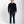 Load image into Gallery viewer, Short Man wearing a black long-sleeve shirt and blue jeans on a white background