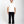 Load image into Gallery viewer, Man wearing a white t-shirt and black pants on a white background