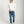 Load image into Gallery viewer, Short Man wearing a white sweater and blue jeans on a white background