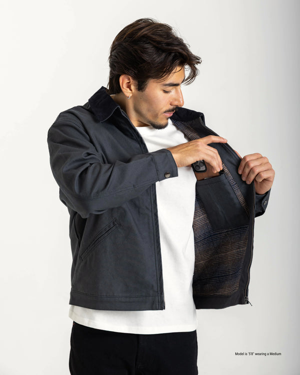 Lined Work Jacket for Shorter Men