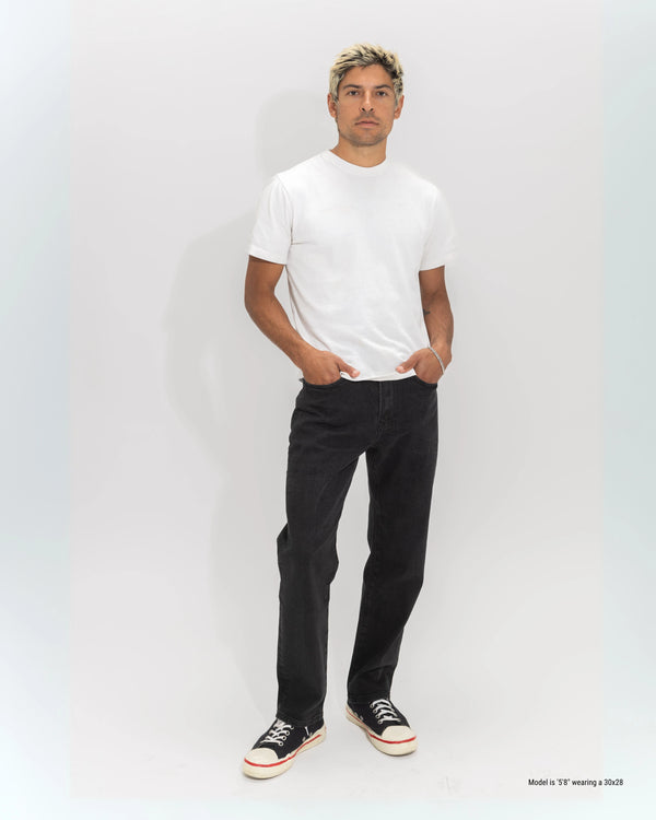 black jeans for shorter men