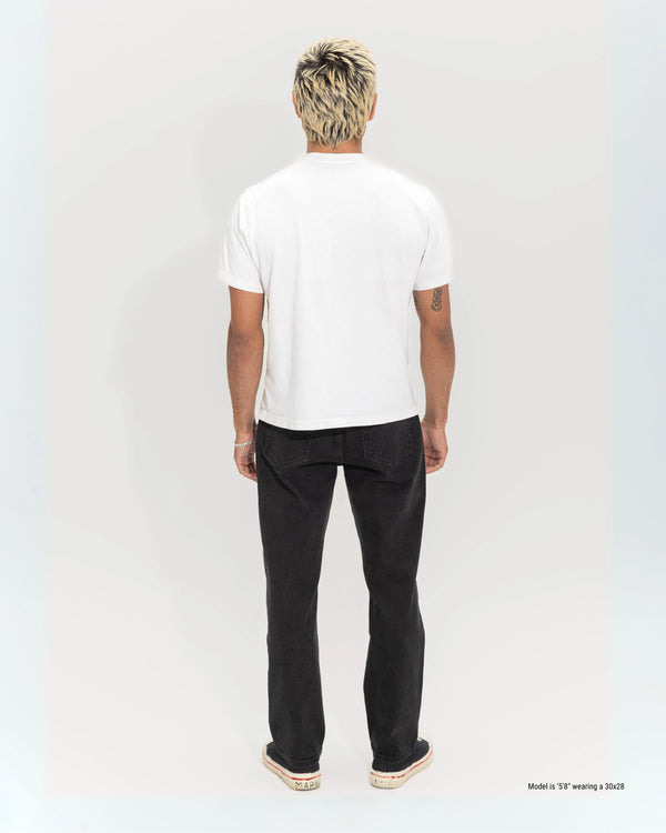 black jeans for shorter men back