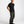 Load image into Gallery viewer, black t-shirt for shorter guys pose
