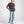 Load image into Gallery viewer, dark grey shorter men&#39;s t-shirt pose
