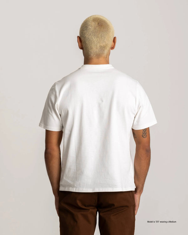 white t-shirt for short men back